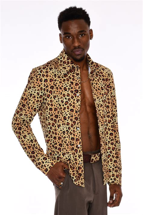 Free Shipping & Returns available. . Leopard print shirt mens